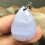 Purple Agate Crystal Pendant Healing Luck Stone