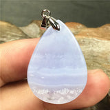 Purple Agate Crystal Pendant Healing Luck Stone