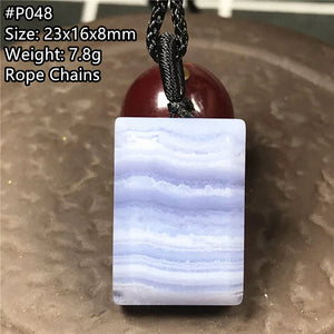 Natural Purple Agate Pendant Healing Gift Stone
