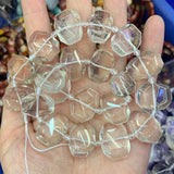 Purple Agate Stone Crystal Tree Quartz Beads 15'' DIY Loose Beads