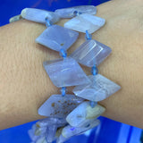 Purple Agate Yanyuan Agate Amazonite Stone Beads 15'' DIY Loose Beads