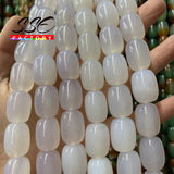 Purple Agates Drum Barrel Spacer Beads 10x14mm 13x18mm 15 Inches