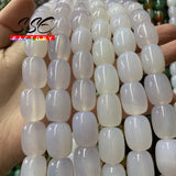 Purple Agates Drum Barrel Spacer Beads 10x14mm 13x18mm 15 Inches