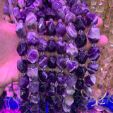 Faceted Natural Purple Amethyst Beads 15'' DIY Loose Quartz Beads