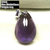 Purple Amethyst Pendant Jewelry Clear Crystal Healing Stone Beads