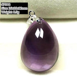 Purple Amethyst Pendant Jewelry Clear Crystal Healing Stone Beads