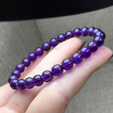 Amethyst Quartz Round Beads Bracelet Stretch 7mm-9mm Crystal Gift