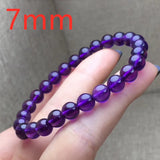 Amethyst Quartz Round Beads Bracelet Stretch 7mm-9mm Crystal Gift