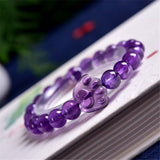 Natural Purple Amethyst Quartz Cat Claw Bracelet Fine Jewelry Gift
