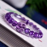 Natural Purple Amethyst Quartz Cat Claw Bracelet Fine Jewelry Gift