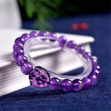 Natural Purple Amethyst Quartz Cat Claw Bracelet Fine Jewelry Gift