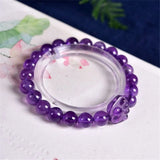 Natural Purple Amethyst Quartz Cat Claw Bracelet Fine Jewelry Gift