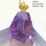 Amethyst Quartz Faceted Pendant Beads for Men Women