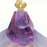 Amethyst Quartz Faceted Pendant Beads for Men Women