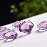 Natural Purple Amethyst Quartz Pendant Carved 20x18x11mm