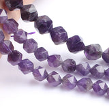 Amethyst Stone Beads 15inch Round Faceted Gem Beads 6/8/10mm for Bracelet