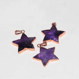 Amethyst Stone Star Pendant Chakra Necklace