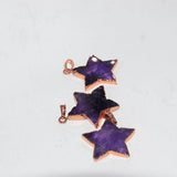 Amethyst Stone Star Pendant Chakra Necklace