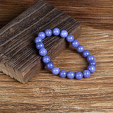 Purple Aquamarines & Crystal Quartzs Reiki Energy Bracelet
