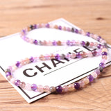 Natural Purple Cacoxenite Auralite 23 6mm Bracelet Women
