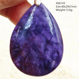 Charoite Gemstone Pendant with 925 Sterling Silver Chain