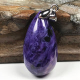 Purple Charoite Necklace Pendant Healing Crystal Gift