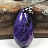 Purple Charoite Necklace Pendant Healing Crystal Gift