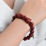 Purple Cinnabar Tiger Head Bracelet 8mm 10mm Charm Women Bangle