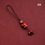 Purple Cinnabar Phone Chain Pendant for Men and Women