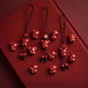 Purple Cinnabar Phone Chain Pendant for Men and Women
