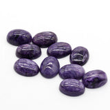 Natural Purple Dragon Stone Oval Ring Face 12*16mm 13*18mm
