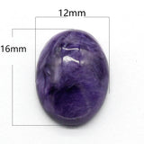 Natural Purple Dragon Stone Oval Ring Face 12*16mm 13*18mm