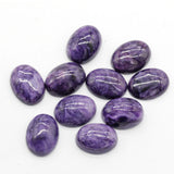 Natural Purple Dragon Stone Oval Ring Face 12*16mm 13*18mm