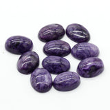 Natural Purple Dragon Stone Oval Ring Face 12*16mm 13*18mm