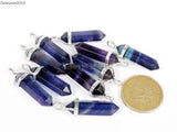 Purple Fluorite Healing Chakra Pendant Necklace Earrings