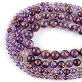Purple Ghost Crystal Quartz Stone Beads Round Loose Spacer Beads