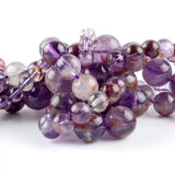 Purple Ghost Crystal Quartz Stone Beads Round Loose Spacer Beads