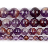 Purple Ghost Crystal Quartz Stone Beads Round Loose Spacer Beads