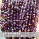 Natural Purple Ghost Quartz High 6-12mm DIY Gemstone Ornament