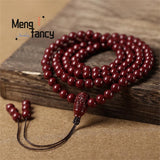 Natural Purple Sand 108 Buddhist Beads Bracelet Couple Charms