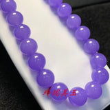 Natural Purple Jadeite Choker Necklace Women Burma Jades Lavender Fine Jewelry