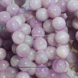 Natural Purple Kunzite 13-13.5mm Round Gem-Stone Bracelet