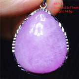 Purple Kunzite Water Drop Pendant Necklace AAAAAA