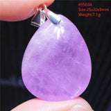 Purple Kunzite Water Drop Pendant Necklace AAAAAA