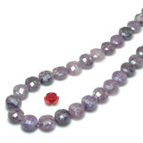 Natural Purple Lepidolite Faceted Coin Beads Gemstone DIY Jewelry Making