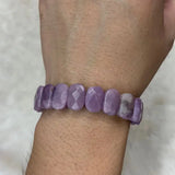 Genuine Purple Lepidolite Stone Beads Bracelet