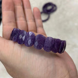 Purple Lepidolite Stone Bracelet Natural Gemstone Bangle