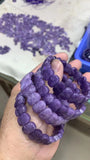 Purple Lepidolite Stone Bracelet Energy Academic Jewelry