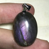 Labradorite Pendant Silver Crystal Healing Gift 25x17x7mm