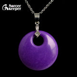 Natural Purple Phosphosiderite Pendant Jewelry Healing Love Gift Crystal